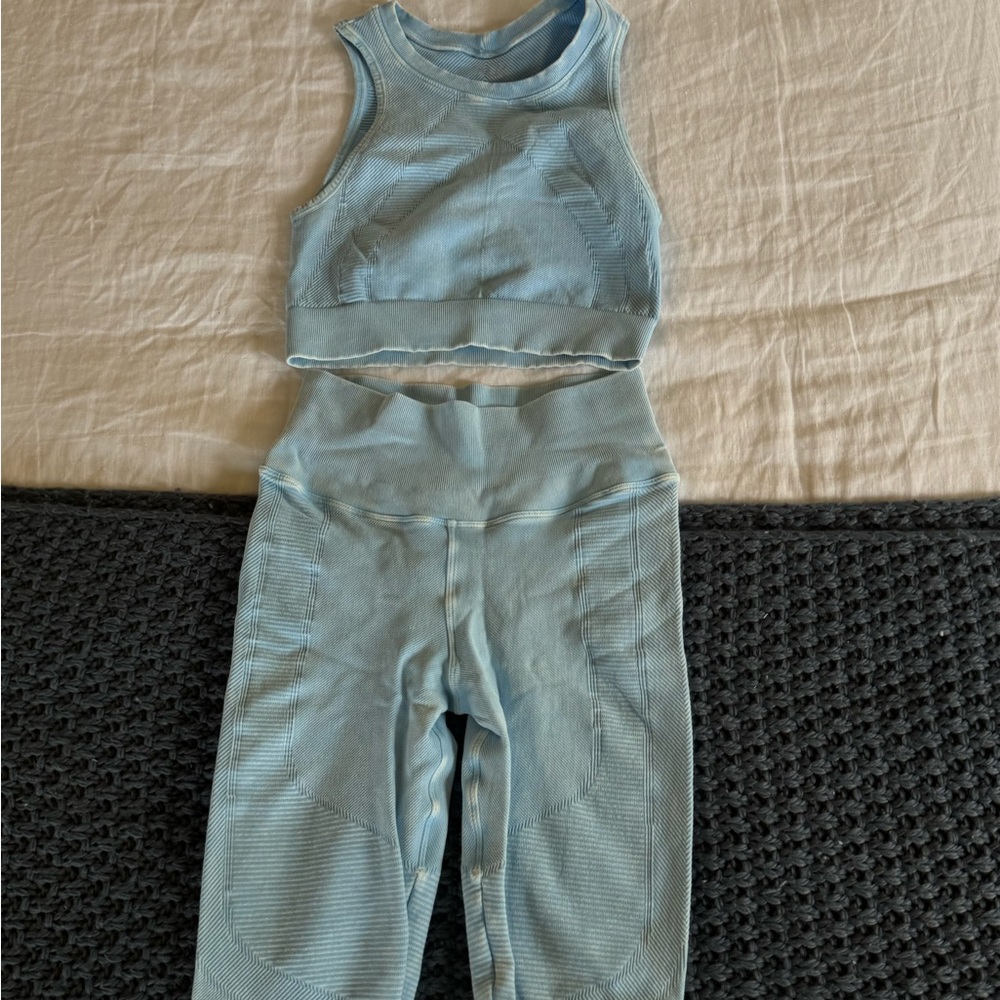 NUX Light Blue Activewear Set